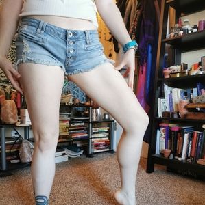 Denim cut-off shorts